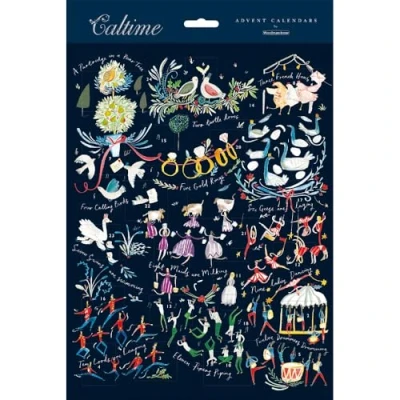 Image of Traditional Advent Calendar 12 Days Of Christmas Xmas Gift Idea 607035 Caltime by Woodmansterne