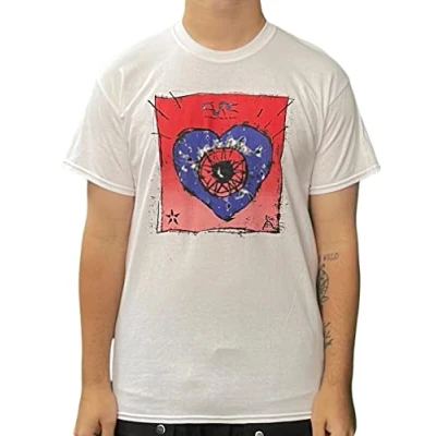 Image of Paradiso Clothing THE CURE Friday I&#039;M IN LOVE Print Tshirt, Women&#039;s, Size: Large, White