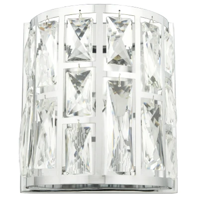 Image of Kyivii 2 Light Wall Lamp Silver, E14