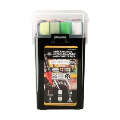 Image of Royal &amp; Langnickel 12pc 2mm PRIMARY CHALK MARKER SET