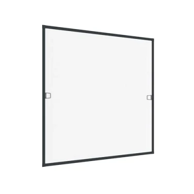 Image of Windhager Protection Insect Tension Fly Screen Aluminium Frame for Windows Ultra Flat 120 x 150 cm Anthracite 03971, Charcoal