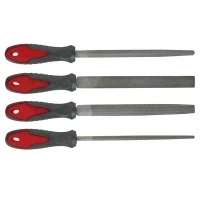 Image of Perel 06776 Set of 4 Files for Steel, 20cm, 8 Inch