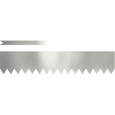 Image of vidaXL Lawn Edgings 10 pcs 100x0,5x20 cm Galvanised Steel
