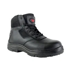 Image of Metal Free Composite Toe Cap Black Leather Zip Safety Work Boots Samson XL 7109 (UK 7)