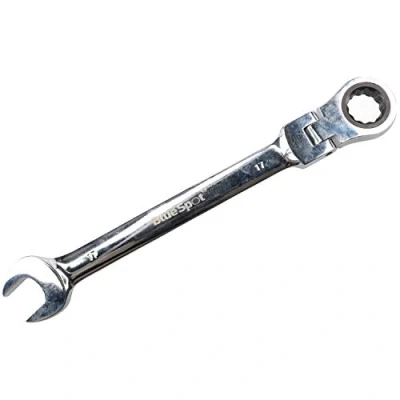 Image of AB Tools 17mm Metric Flexible Flexi Head Ratchet Combination Spanner Wrench 72 Teeth