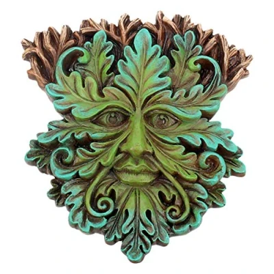 Image of Nemesis Now Oak King Wall Plaque 17cm Green