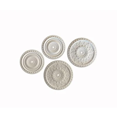 Image of Linic Proops Dolls House Cornicing and/or Ceiling Roses, 12th Scale, Various Options (A1017) Free UK Postage (Pack of 4 Roses)