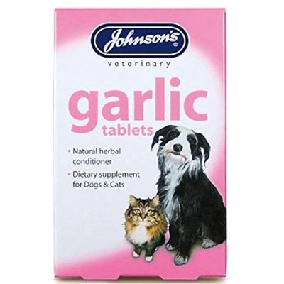 Image of SIPW Johnson&#039;s Garlic Tablets 100% Natural Herbal Conditioner For Dogs And Cats (40 Tablets)