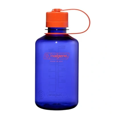 Image of Nalgene Water Bottle Lightweight Sustain Tritan BPA Free Shatterproof for Backpacking, Hiking, Gym, 16 OZ, Narrow Mouth, Periwinkle