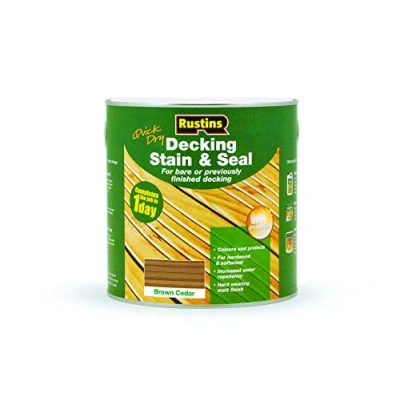 Image of Rustins DEBC2500 2.5L Decking Stain Brown Cedar