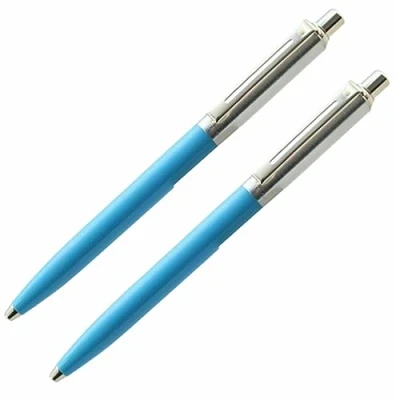 Image of 2 x Sheaffer Sentinel Mechanical Pencil Retractable, Refillable 0.7mm Medium HB Lead, Blue Colour Barrel &amp; Eraser For Writing Drawing at Home, School Office Comes in Luxury Gift Box