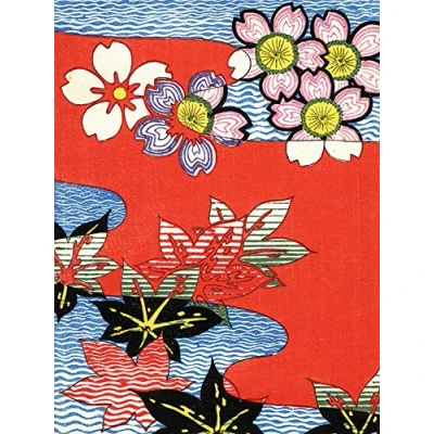 Image of Piddix Vintage Japanese Flowers Canvas Print, Multi Colour, 30 x 40 cm