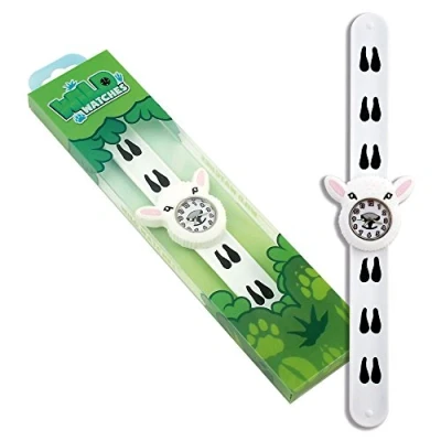 Image of Children&#039;s Sheep Watch by Wild Watches. Silicone Snap on wrap around strap