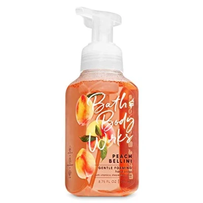 Image of Bath &amp; Body Works PEACH BELLINI Gentle Foaming Hand Soap 8.75 oz / 259 mL