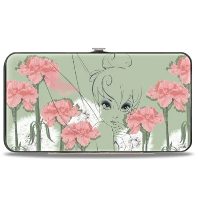 Image of Buckle Down Women&#039;s Wallet, Green/Pink, 7&quot; x 4&quot;