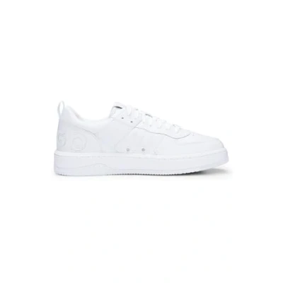 Image of HUGO Kilian TENN FL N Trainers, Men&#039;s, Size: 12, White Leather/synthetics