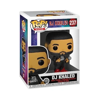 Image of Funko POP! Rocks: DJ Khaled Collectable Vinyl Figure Gift Idea Official Merchandise Toys for Kids &amp; Adults Music Fans Model Collectors and Display