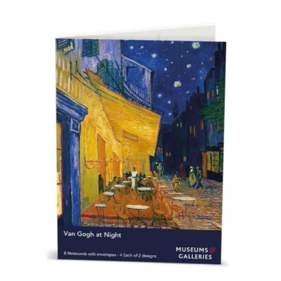 Image of Museums &amp; Galleries Vincent Van Gogh at Night 8 Rectangle Notecards Wallet