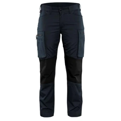 Image of Blakläder 715918458699C42 Size C42 &quot;Stretch&quot; Ladies Service Trousers Dark Navy Blue/Black
