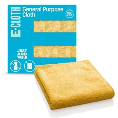 Image of E Cloth Microfiber Cloth, World&#039;s Leading Premium Cleaning Twice as Durable Competition, 1 Year Guarantee, Ideal for Kitchen, Countertops, Sinks, and Bathrooms, Orange, Pack