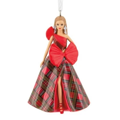 Image of Hallmark Mattel Holiday Barbie 2024 Christmas Ornament