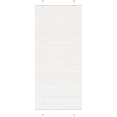 Image of vidaXL Pleated Blind White 85x200 cm Fabric Width 84.4 Polyester