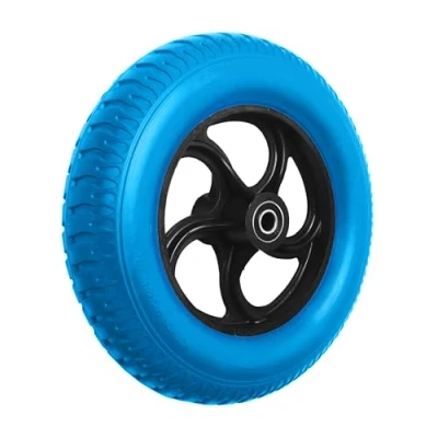 Image of Product Pro 14&quot; Blue Puncture Proof Wheel 3.25 8 for 16mm Axle Shaft