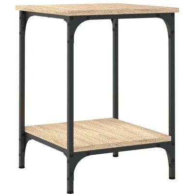 Image of vidaXL Coffee Table Sonoma Oak 40x40x55 cm Engineered Wood