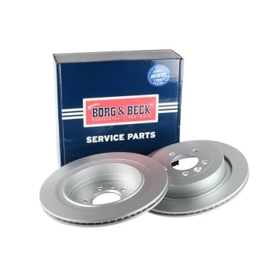 Image of Borg &amp; Beck BBD4533 Brake Disc Pair (Rear): Land Rover Disco 3/4, RR Sport