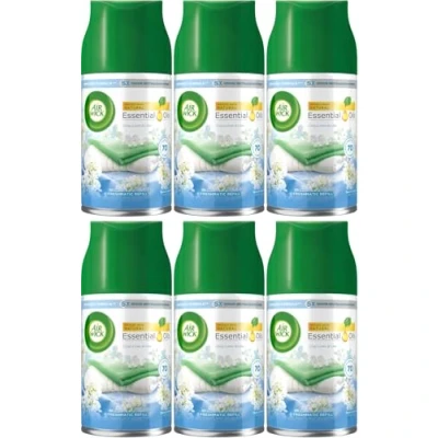 Image of Air Wick Automatic Freshener Freshmatic Spray Refills, Crisp Linen &amp; Lilac, Pack 6 x 250ml