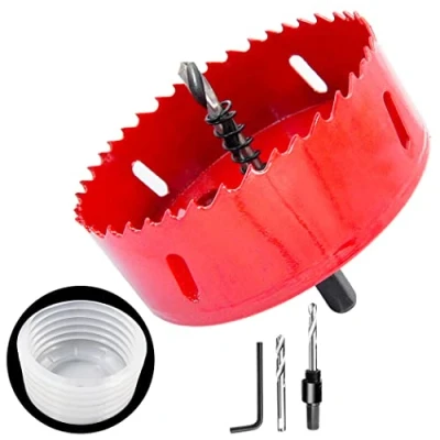 Image of 85mm hole saw and Accessories dust Bowl 2PCS set,LAIWEI collector for all saws up to 125mm cutting diameter