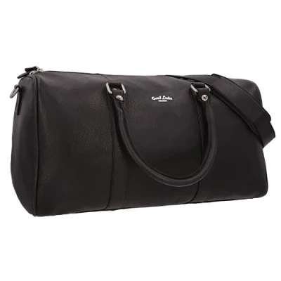 Image of Gusti Leather Simen Sports Bag Weekender Hand Luggage Leather, black, Retro