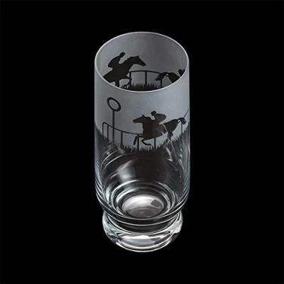 Image of Dartington Crystal TU3407/6/HORSERACING Aspect Highball Horse Racing, 160 mm (H) 38 CL