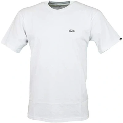 Image of Vans Left Chest Logo Men&#039;s T Shirt, white / black, M