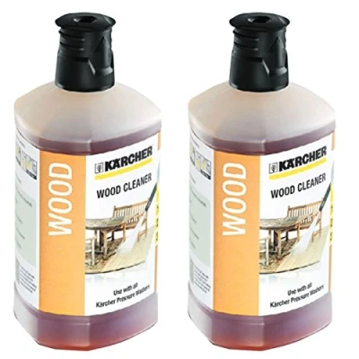 Image of Karcher 3in1 Wood Decking Pressure Washer Detergent Cleaner for K2 K4 K5 K7 models (2 x 1L Bottle)