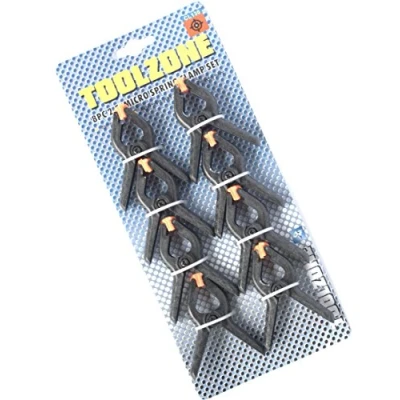 Image of Toolzone 8 Piece 21/2&quot; Micro Plastic Clamp