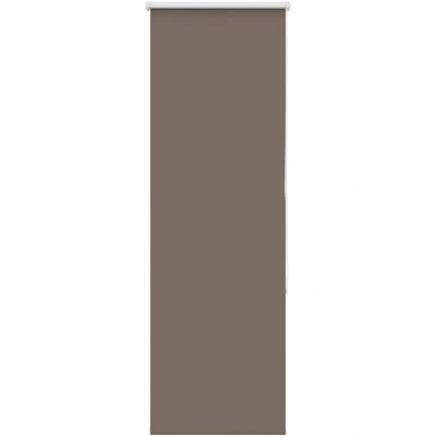 Image of vidaXL Roller Blind Blackout Coffee 40x175 cm Fabric Width 35.7 Polyester