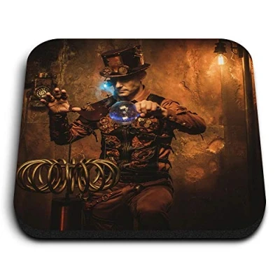 Image of 1 x Square MDF Fridge Magnet Steampunk Magician Magic 14534