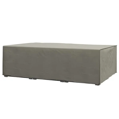 Image of Outsunny Garden Furniture Cover, Oxford Fabric Outdoor Rectangular Rattan Cover with PE Coating, Waterproof, Windproof, Anti UV, 222 x 155 67cm, Grey