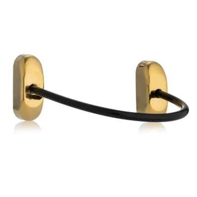 Image of XFORT Viper Fixed Cable Window Restrictor in Polished Brass, Durable Safety Lock for Child and Security