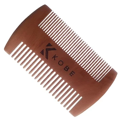 Image of Kobe Pro Deluxe Bamboo Comb Dual Sided Styling Essential Pocket Friendly, Premium Quality, Stylish Design