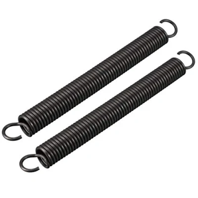 Image of Sourcingmap Extension Spring 2.5mm Wire Dia, 18mm OD, 180mm Free Length Steel Small Dual Hook Tension 2pcs