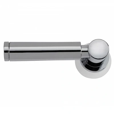 Image of URBNLIVING Universal Metal Chrome Plated Finish Toilet Flush Cistern Lever Arm Kit Handle Replacement for WC Toilets Flusher (Chrome Contemporary)