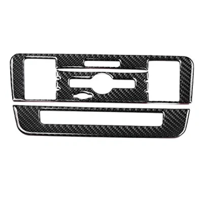 Image of Qii Carbon Fiber CD Air Conditioning Control Panel Cover Trim Lu For Class B CLA GLA