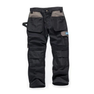 Image of Tough Grit Holster Work Trousers Black 34R