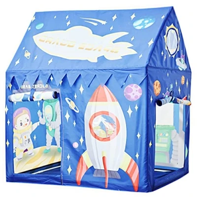 Image of Benebomo Space Rocket Tent,play tent,tents for kids,play house garden,child Indoor tent,wendy baby,baby Toys or Gift girls&amp;boys orOutdoor (Rocket)