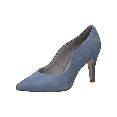 Image of CAPRICE Women&#039;s 9 22403 20 Pump, Blue Suede, 3.5 UK