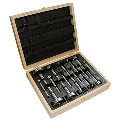 Image of 16 Piece Fisch Wave Cutter Forstner Bit Set, Metric
