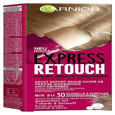Image of Garnier Express Retouch Root Concealer for Dark Blonde Hair, 10 ml
