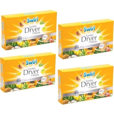 Image of 4x Swirl Tumble Dryer Sheets 35 Per Pack